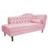 Kit Diva Recamier Juliana 140cm Lado Esquerdo e 02 Poltronas Julia Suede Rosa bebê - Amarena Móveis