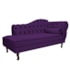Kit Diva Recamier Juliana 140cm Lado Esquerdo e 02 Poltronas Julia Suede Roxo - Amarena Móveis