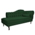 Kit Diva Recamier Juliana 140cm Lado Esquerdo e 02 Poltronas Julia Suede Verde - Amarena Móveis