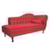 Kit Diva Recamier Juliana 140cm Lado Esquerdo e 02 Poltronas Julia Suede Vermelho - Amarena Móveis