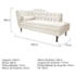 Kit Diva Recamier Juliana 160cm Lado Direito e 01 Poltrona Classic Corano Bege - Amarena Móveis