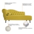 Kit Diva Recamier Juliana 160cm Lado Direito e 01 Poltrona Classic Suede Amarelo - Amarena Móveis
