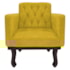 Kit Diva Recamier Juliana 160cm Lado Direito e 01 Poltrona Classic Suede Amarelo - Amarena Móveis