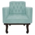 Kit Diva Recamier Juliana 160cm Lado Direito e 01 Poltrona Classic Suede Azul Tiffany - Amarena Móveis