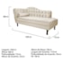 Kit Diva Recamier Juliana 160cm Lado Direito e 01 Poltrona Classic Suede Bege - Amarena Móveis