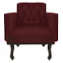 Kit Diva Recamier Juliana 160cm Lado Direito e 01 Poltrona Classic Suede Bordô - Amarena Móveis