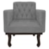 Kit Diva Recamier Juliana 160cm Lado Direito e 01 Poltrona Classic Suede Cinza - Amarena Móveis