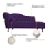 Kit Diva Recamier Juliana 160cm Lado Direito e 01 Poltrona Classic Suede Roxo - Amarena Móveis