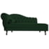 Kit Diva Recamier Juliana 160cm Lado Direito e 01 Poltrona Classic Suede Verde - Amarena Móveis