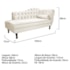 Kit Diva Recamier Juliana 160cm Lado Esquerdo e 01 Poltrona Classic Corano Bege - Amarena Móveis