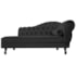 Kit Diva Recamier Juliana 160cm Lado Esquerdo e 02 Poltronas Classic Linho Cinza Escuro - Amarena Móveis