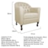 Kit Diva Recamier Juliana 160cm Lado Esquerdo e 02 Poltronas Julia Linho Bege - Amarena Móveis