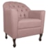 Kit Diva Recamier Juliana 160cm Lado Esquerdo e 02 Poltronas Julia Linho Rosê - Amarena Móveis