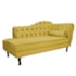 Kit Diva Recamier Juliana 160cm Lado Esquerdo e 02 Poltronas Julia Suede Amarelo - Amarena Móveis