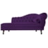 Kit Diva Recamier Juliana 185cm Lado Esquerdo e 02 Poltronas Classic Suede Roxo - Amarena Móveis