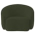 Kit Divã Recamier Orgânico França 140cm Lado Direito e 2 Poltronas Amore Linho Verde