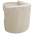 Kit Divã Recamier Orgânico França 140cm Lado Esquerdo e 2 Poltronas Amore Bouclé Bege