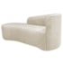 Kit Divã Recamier Orgânico França 140cm Lado Esquerdo e 2 Poltronas Amore Bouclé Bege