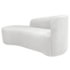 Kit Divã Recamier Orgânico França 140cm Lado Esquerdo e 2 Poltronas Amore Bouclé Branco
