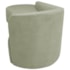 Kit Divã Recamier Orgânico França 140cm Lado Esquerdo e 2 Poltronas Amore Bouclé Verde Oliva