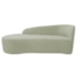 Kit Divã Recamier Orgânico França 140cm Lado Esquerdo e 2 Poltronas Amore Bouclé Verde Oliva