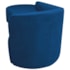 Kit Divã Recamier Orgânico França 140cm Lado Esquerdo e 2 Poltronas Amore Linho Azul Royal