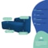 Kit Divã Recamier Orgânico França 140cm Lado Esquerdo e 2 Poltronas Amore Linho Azul Royal