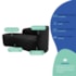 Kit Divã Recamier Orgânico França 140cm Lado Esquerdo e 2 Poltronas Amore Linho Preto