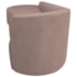 Kit Divã Recamier Orgânico França 140cm Lado Esquerdo e 2 Poltronas Amore Linho Rosê