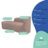 Kit Divã Recamier Orgânico França 140cm Lado Esquerdo e 2 Poltronas Amore Linho Rosê