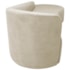 Kit Divã Recamier Orgânico França 160cm Lado Direito e 2 Poltronas Amore Bouclé Bege