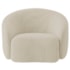 Kit Divã Recamier Orgânico França 160cm Lado Direito e 2 Poltronas Amore Bouclé Bege