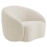 Kit Divã Recamier Orgânico França 160cm Lado Direito e 2 Poltronas Amore Bouclé Bege