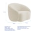 Kit Divã Recamier Orgânico França 160cm Lado Direito e 2 Poltronas Amore Bouclé Bege