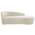 Kit Divã Recamier Orgânico França 160cm Lado Direito e 2 Poltronas Amore Bouclé Bege