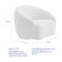 Kit Divã Recamier Orgânico França 160cm Lado Direito e 2 Poltronas Amore Bouclé Branco