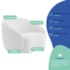 Kit Divã Recamier Orgânico França 160cm Lado Direito e 2 Poltronas Amore Bouclé Branco