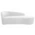 Kit Divã Recamier Orgânico França 160cm Lado Direito e 2 Poltronas Amore Bouclé Branco