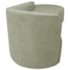 Kit Divã Recamier Orgânico França 160cm Lado Direito e 2 Poltronas Amore Bouclé Verde Oliva