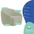 Kit Divã Recamier Orgânico França 160cm Lado Direito e 2 Poltronas Amore Bouclé Verde Oliva