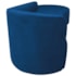 Kit Divã Recamier Orgânico França 160cm Lado Direito e 2 Poltronas Amore Linho Azul Royal
