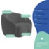 Kit Divã Recamier Orgânico França 160cm Lado Direito e 2 Poltronas Amore Linho Cinza Escuro