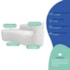 Kit Divã Recamier Orgânico França 160cm Lado Esquerdo e 2 Poltronas Amore Bouclé Branco