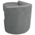 Kit Divã Recamier Orgânico França 160cm Lado Esquerdo e 2 Poltronas Amore Bouclé Cinza