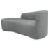 Kit Divã Recamier Orgânico França 160cm Lado Esquerdo e 2 Poltronas Amore Bouclé Cinza