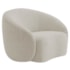 Kit Divã Recamier Orgânico França 160cm Lado Esquerdo e 2 Poltronas Amore Linho Bege