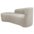 Kit Divã Recamier Orgânico França 160cm Lado Esquerdo e 2 Poltronas Amore Linho Bege