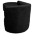 Kit Divã Recamier Orgânico França 160cm Lado Esquerdo e 2 Poltronas Amore Linho Preto