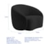 Kit Divã Recamier Orgânico França 160cm Lado Esquerdo e 2 Poltronas Amore Linho Preto