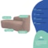 Kit Divã Recamier Orgânico França 160cm Lado Esquerdo e 2 Poltronas Amore Linho Rosê